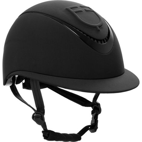 TAGLIA M EQUESTRO Cap VISIERA LARGA NERO  CASCO EQUITAZIONE (1/3)