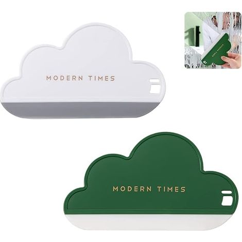 Lot de 2 raclettes en silicone, outil de nettoyage universel miniature et manuel pour la maison, idéal pour nettoyer les rétroviseurs de voiture et les lavabos. (1/5)
