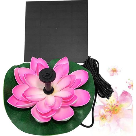 Pompe à Fontaine à Énergie Solaire en Plastique 7v 2,5w Débit 180 L/h, Hauteur de Jet 100cm, Fonctionnement Automatique, pour Bassin et Étang (1/5)