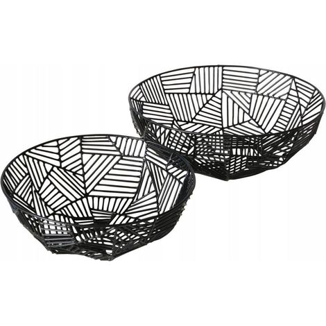 Boltze Graphina bol decorativo metal negro 30 cm (1/3)