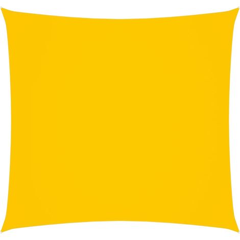 Voile de parasol Tissu Oxford rectangulaire 2x2,5 m Jaune (1/5)