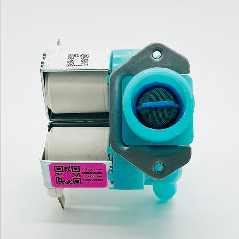 DC62-00233J solenoid valve for washing machine, 1 input, 3 outputs, 12 V DC (1/4)