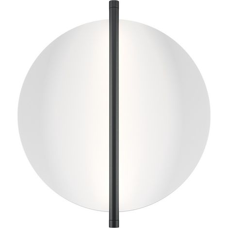 Maytoni Mira Applique murale LED intégrée moderne noire 3000 K 200 lm abat-jour blanc