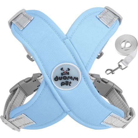 Cross harness with leash for dogs