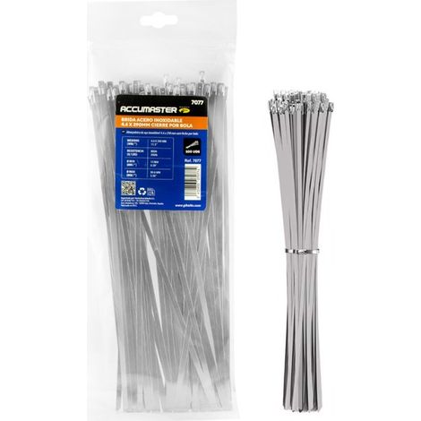 Brida acero inoxidable 304 4.6x125mm bolsa 100uds marca Accumaster (1/5)