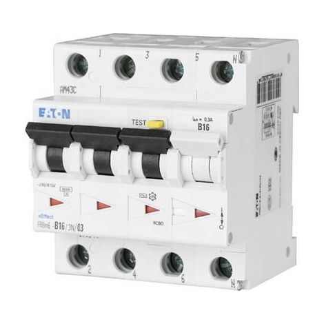 Disj. diff. FRBm6 300mA cbe C 3P+N Type A,10A 000170955 EATON FRBM6 C10/3N/03 A (1/2)