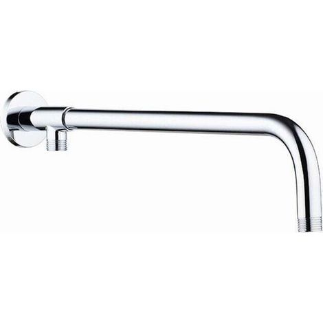 Brazo de ducha de pared de 40 cm – Acero inoxidable 304 – Conexión G 1/2' – Acabado cromado – Compatible con la mayoría de rociadores de ducha (1/5)