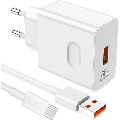 66W Supercharge Fast Charger for Honor, Supercharge Fast Charger with 1m USB-C Cable, USB Charger for Honor Magic6 Lite 200 Smart 200 Lite X6b X7b 70 Lite X8a X7a X6a Magic5