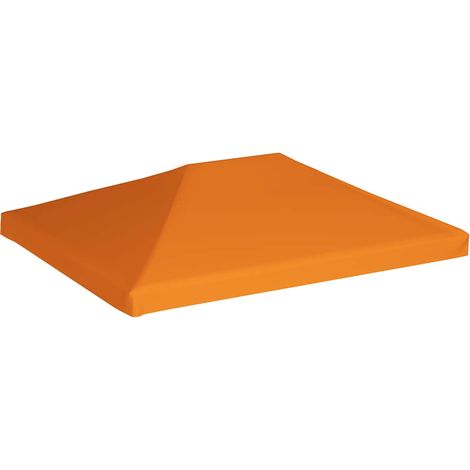 Toile supérieure de belvédère 310 g / m² 4 x 3 m Orange (1/5)