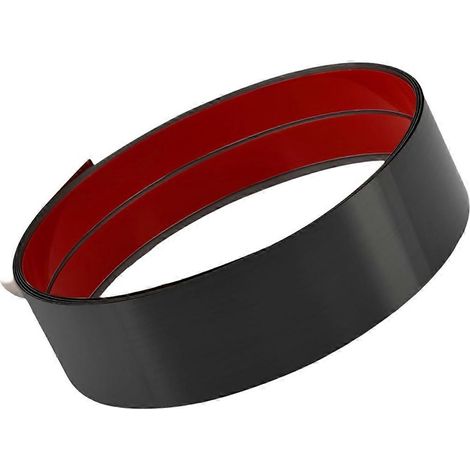 Plaque de protection de plinthe en acier inoxydable, protection de plinthe auto-adhésive, compatible avec les murs et les meubles de cuisine noirs (1/5)