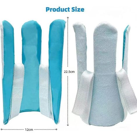 Lot de deux paires de chaussettes et bas pour les personnes âgées, les femmes enceintes et les personnes ayant des problèmes de mobilité après une opération de la hanche bleu lac. (1/5)