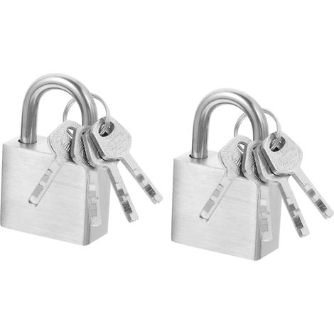 Lot de 2 cadenas antivol pour armoires avec clés, cadenas antiques (1/5)