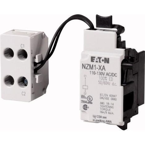 Déclencheur à émission de tension 480 525VAC/DC +petit bornier latéral 000259730 EATON NZM1 XA480 525AC/DC