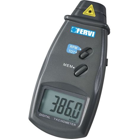 TACHYMETRE LCD NUMÉRIQUE OPTIQUE COMPTE TOUR FERVI C067