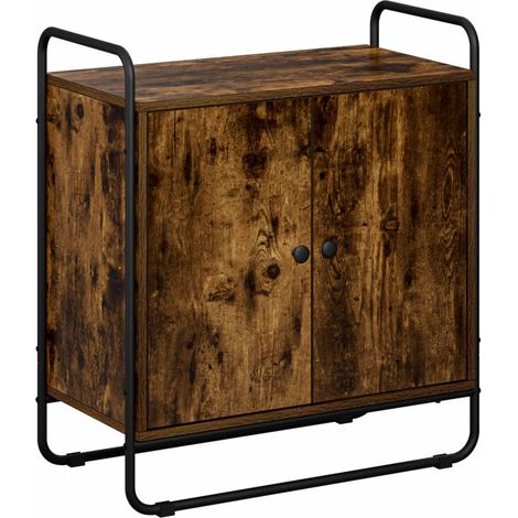 Aparador Roble Ahumado 68 x 35 x 75 cm Madera de ingeniería vidaXL (1/5)