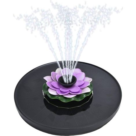 Bardusch-Pompe solaire flottante 1,4W – 6 buses – fontaine extérieure – étang/bain oiseaux/jardin (1/5)