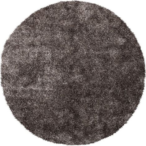 Tappeto rotondo Diamond 725 antracite Shaggy a pelo lungo (1/4)