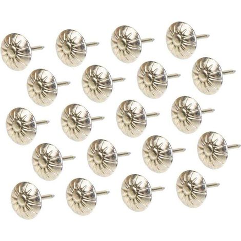 1000 Punaises Adhésives pour Tenture Murale Rondes Rétro en Laiton Antique Décoratives (1/4)