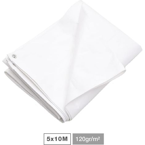 Toldo 120gr 5x10M Blanco (1/4)