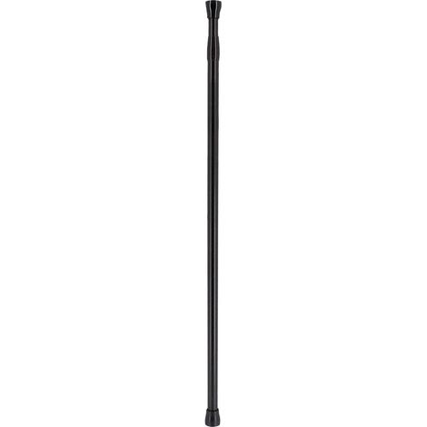 Barre de douche aluminium 70-120 cm - noir mat - Tendance