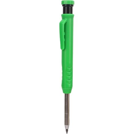Kit de crayons de charpentier robustes, taille-crayon portable intégré, crayon de travail du bois avec capuchon sans fente pour les designers