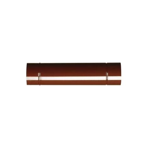 TUBO PORCELLANATO PER STUFE A LEGNA MARRONE ALA SMALTO CLASSIC  ø mm.80x500h.    ALA