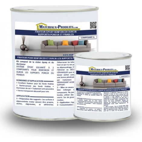 Fixateur epoxy renforcer durcir supports poreux et friables - 5 Kg Jaune clair - MATPRO (1/3)