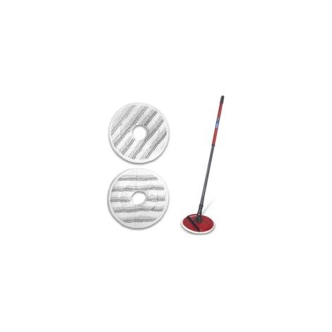 2 Pièces Recharge Serpillere en Microfibres pour Vileda Spin and Clean Mop, Tête de Serpillière de Remplacement Compatible avec Balai Vileda Spin Mop et l'ensemble de Seaux (Gris) (1/5)
