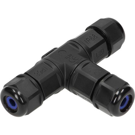 AE-13602 Connecteur Etanche T Pour Boite Etanche Electrique Exterieur Droit MINI IP68 3x4mm² 450V/25A (1/5)