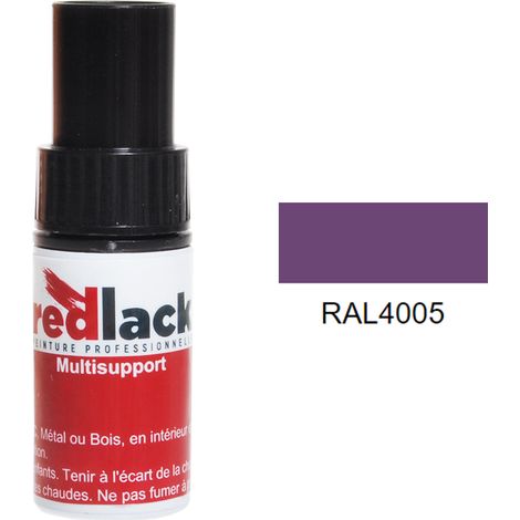 Flacone per ritocchi con pennello 9ml – RAL 4005 – Blu lilla – opaco – multisupporto – Redlack