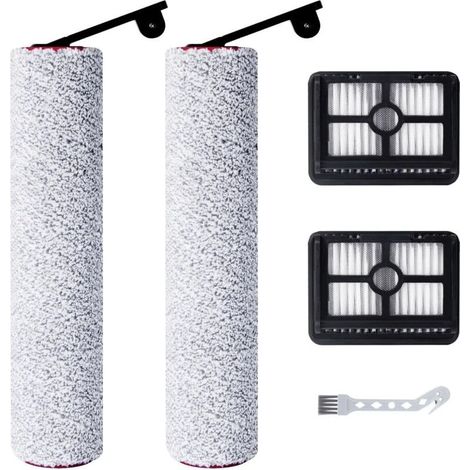 Kit Accessoires Compatible Dreame H12 Pro Ultra/H13 Pro, 2 Rouleaux Brosse, 2 Filtres HEPA, 1 Brosse Nettoyage Aspirateur Laveur (1/5)
