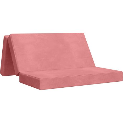 Foldable Sofa Bed 120 x 67 x 45 cm Pink vidaXL (1/5)