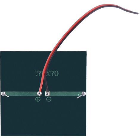 0,7 W 1,5 V Mini-Solarpanel, tragbar, DIY-Ladegerät für 1,2-V-Batterien mit Kabel, 70 x 70 mm (1/5)