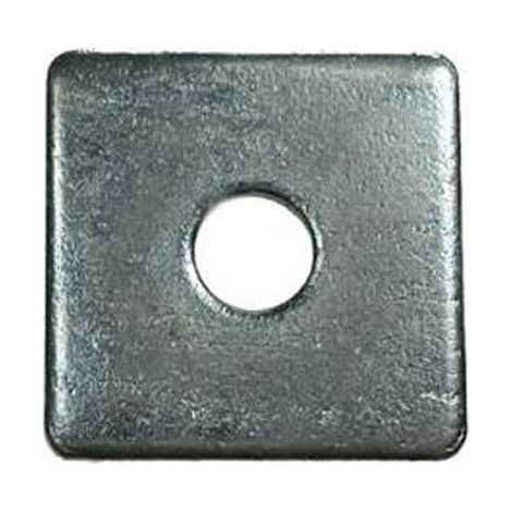 Unifix Square Plate Round Hole Washers BZP M10 x 50 x 3.0 - Box of 100