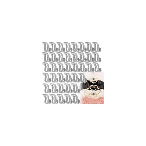 Lot de 40 mini crochets de flocage, antidérapants et gain de place, pour suspendre vos vêtements et accessoires