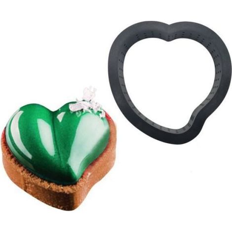 Moules à gâteau,8 PIÈCES BRICOLAGE Cercle À Tarte Moule Gâteau outils Dessert Cuisson Coupeur Rond Forme Outil - Type 8Pcs Square A (1/4)