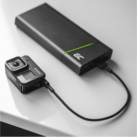 Câble USB Green Cell KABGC22 USB 2.0 1,2 m USB A USB C Noir