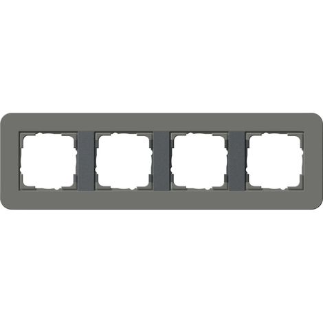 Gira Telaio di copertura 4f Gira E3 Grigio scuro/Antracite [0214423], 0214 423
