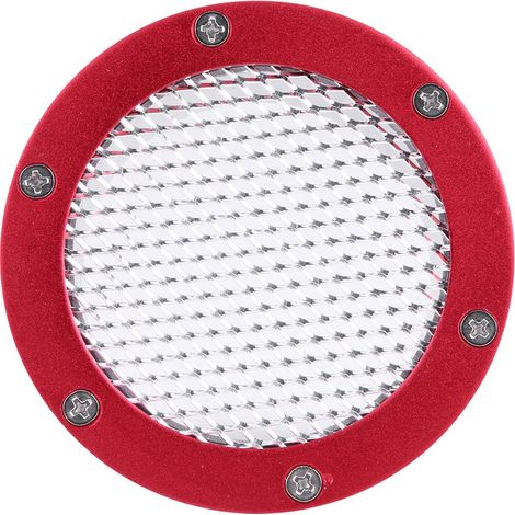 Grille d'entrée d'air universelle pour voiture de course, bouche de pare-chocs, conduit d'admission d'air froid (Rouge) (1/5)