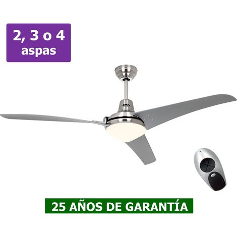 Ventilateur de plafond avec lumière CasaFan 9313210 MIRAGE gris argenté/chrome satiné (1/5)