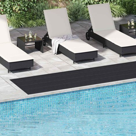 vidaXL Tapis de sol Noir 1 x 5 m Caoutchouc (1/5)
