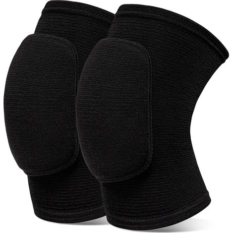 Genouillère Sport,enouillères élastiques unisexes,Sport Élastique Genouillère Noir Eponge Epaissie Genouillère Genouillere Volleyball,Pour Danse,Football,Jogging(Convient pour 55-90 kg). (1/5)