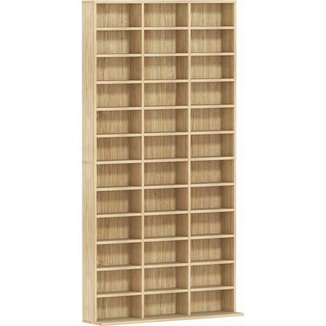 Etagère à compartiments réglables SALMA effet bois clair (1/5)