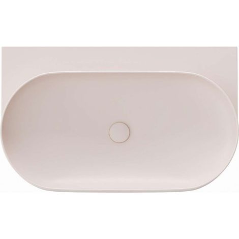 Ravak Yard - Lavabo 81x50 cm, sin rebosadero, sin orificio para grifería, Alabaster Pink XJX0G080000 (1/5)