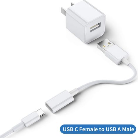 Verleihen Sie Ihrem USB-Ladegerät mit unserem Adapter, der speziell für MagSafe entwickelt wurde und über einen USB-C-Buchse-auf-USB-A-Stecker-Konverter verfügt, neues Leben, um die Funktionalität Ihr