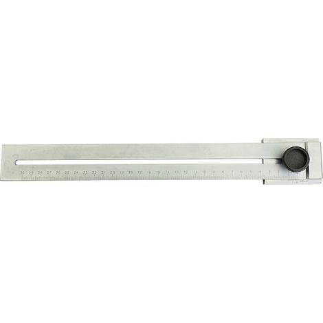 Strumenti di misura in acciaio al carbonio, calibro di marcatura con intervallo di misura 0-300 mm, righello scorrevole, calibro di marcatura per tracciatura in metallo per carpentieri, ingegneri, fai (1/4)