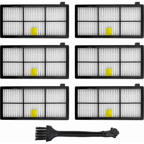 Pack of 6 Series 900 Filters Compatible with iRobot Roomba 800 980 960 896 895 886 880 871 866 865 860 850 805 800 Replacement Parts (1/5)