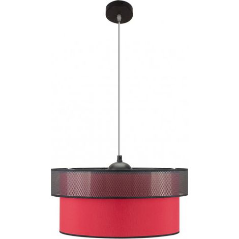 FAB 172995007 Felix Pendelleuchte Schwarz / Rot 1xe27 Regx50x50 Cm