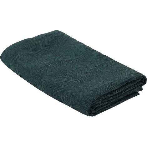 Nappe Jacquard "Black Forest" 140x240cm Noir (1/5)