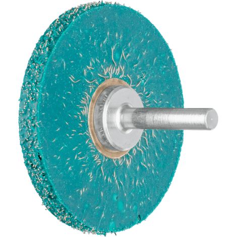 PFERD TOOLS Vulkanisierte Rundbürste weich ungezopft RBV Ø63x7 mm Schaft-Ø6 mm Stahl-Draht-Ø0,30 (1/4)